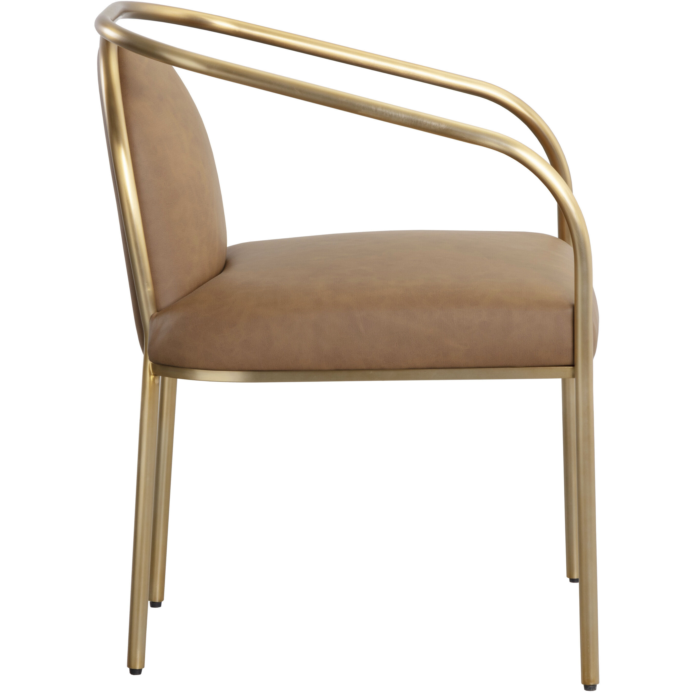Cicero Milliken Cognac Dining Armchair